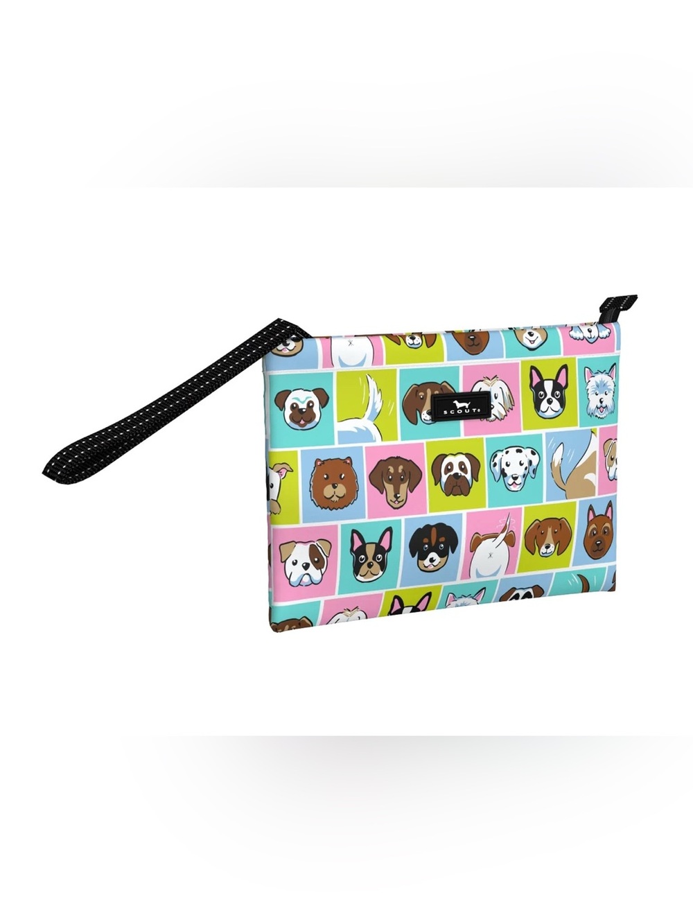 Scout Bag Andy Warhol Cabana Clutch Wristlet Dog Print NWT Zip Pouch - Picture 2 of 7